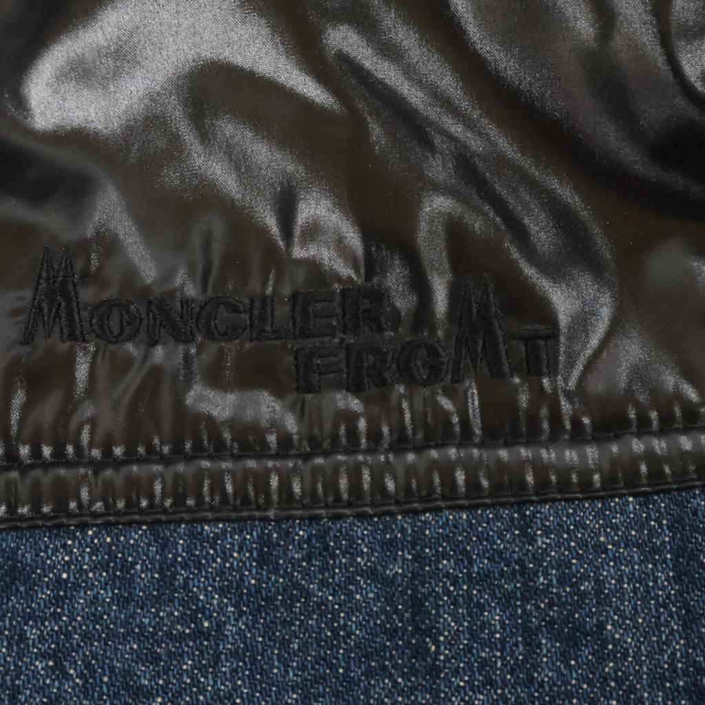 MONCLER [GENIUS] x Fragment SHADY Denim Down Jacket Jacket 3 Indigo Blue BlackUsed
