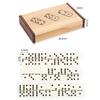Dominoes Set for Adults Classical Board Games Double Six Dominos Game Set with Spinner Tiles with Wood Case 2-4 Players Chess