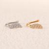 Wind Feather U-Shaped Nose Clip Light Luxury Temperament Tree Leaf Rice Ear Nose Ring Female Personality Fashion Zircon Nose Stud Nose Decoration