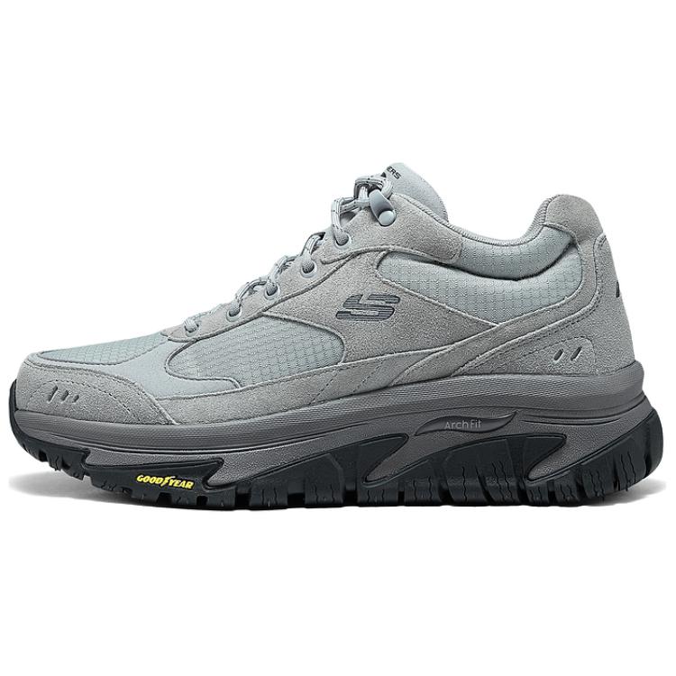 Skechers Outdoor Comfortable Lightweight Low-Top Hiking Shoes Men shoes Gray 237334C-GRY 42