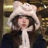 Plush Cartoon Cute Pig Shaped Autumn and Winter Warm and Cold Resistant Thick Protective Creative Fun Hat Practical and Warm