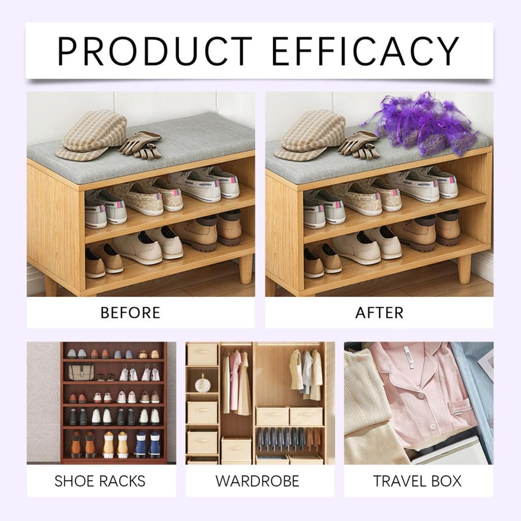 10 Stück Leere Beutelbeutel Blumendruck Lavendelduft Duftbeutelbeutel zur Aufbewahrung trockener Blumen Duft Lavendel