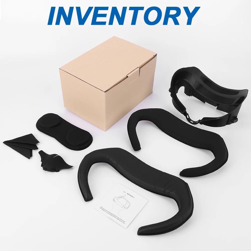 Obličejový kryt 6 v 1 pro Meta Quest 3 VR náhradní obličejové rozhraní PU kožená maska ​​proti prosakování nosní podložka pro příslušenství Quest3