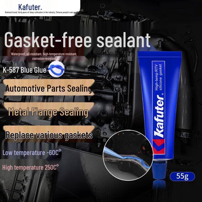 Kafuter K-587 High-Temperature Blue Gasket Maker Sealant
