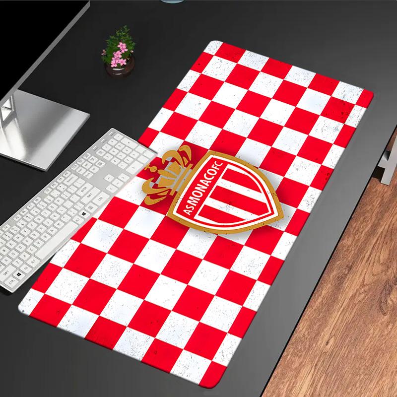 As Monaco Crest Mouse Pad, Rubber Base, Mouse Pad for Gamers and Office Use, Gaming Desk , Easy To Clean Mat Christmas fan gifts