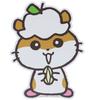 General Sticker CoroCoro Krillin Deco Wall Sticker Sanrio White X [Home Sticker] Die-cut H17.3cm W13.1cm DW-018