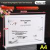 T-Type Magnetic Table Tent Card Holder: Dual-Use Horizontal & Vertical Display Stand