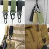 Tactical Nylon Webbing Buckle Carabiner Hook EDC Molle Backpack Belt Clip Keychain Hanger For Outdoor Climbing Camping