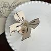 Fashionable White And Black Acrylic Butterfly Hair Grab Clip For Everyday Use