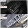 Window Lift / Gear Shift / Steering Wheel / Handle Bowl / Air AC Cover Trim For Ford Ranger  - 2025 Carbon Fiber Accessories