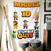 Stumble Guys Sprint Telo da Parete Stampato Coperta in Tessuto Arazzi Decorativi per Camera da Letto Soggiorno Arredamento per la Casa