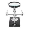 Magnifying Glass Soldering Station Desktop Welding Repair with Auxiliary Clip Stand for PCB Mobile