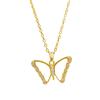 European & American Style Non-fading White Shell Butterfly Necklace - Elegant & Versatile Korean Fashion Statement for Women, Perfect Girlfriend Gift
