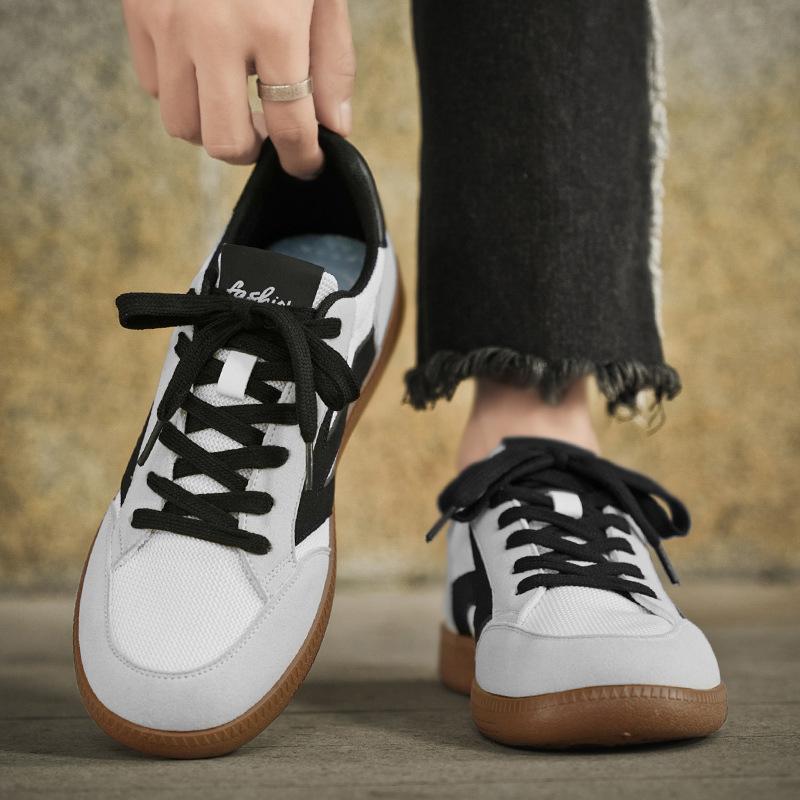 Trend casual shoes breathable mesh men's shoes four seasons new student low-top flat-soled sports shoes men's fashion trendy shoes