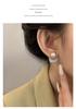 Trendy Geometric Square Stud Earrings for Women - Hip Hop Celebrity Style, High-End Design