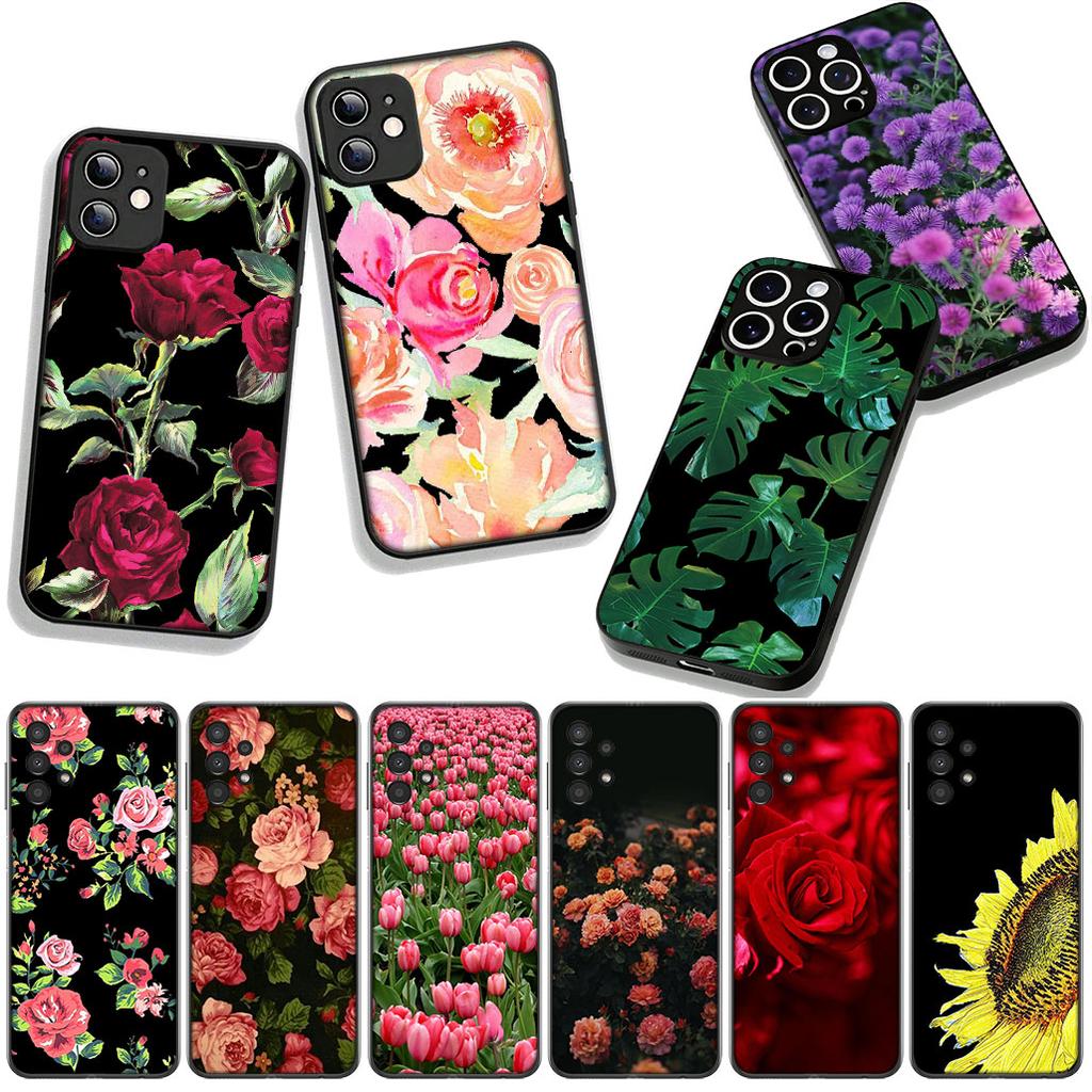 Phone Cover Summer Daisy Sunflower Floral Peony Flowe for OPPO A54 A40 A60 A80 A18 A16 A17 A38 A78 A79 A57 A55 A96 A15 A12 Case