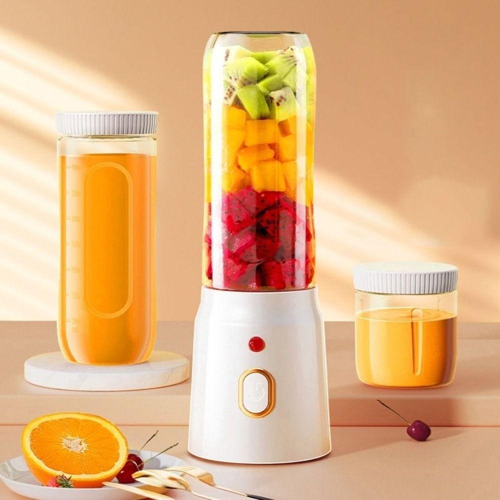 Electric Smoothie Blender USB Rechargeable Juicer Machine Portable Juicer Cup  Crushed Ice