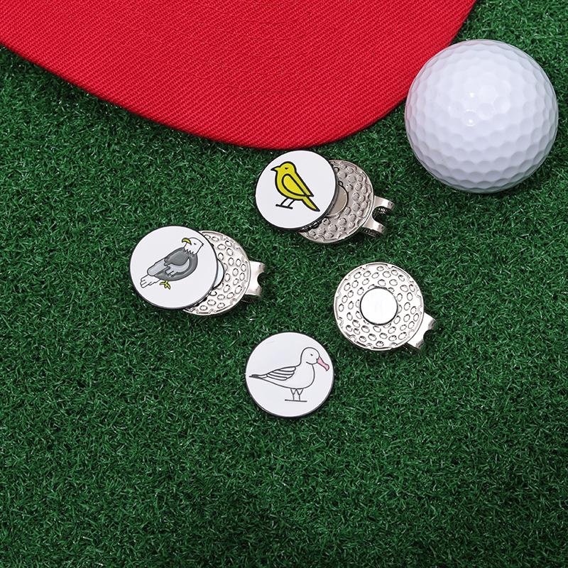 Golf Hat Clip 0.9 Inch Lucky Clover Hard Trendy Hat Metal Badge Jewelry Gift for Friend