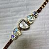 Colorful Diamond Women's Bracelet Watch: Irregular Design, Light Luxury, Perfect for Daily Commute