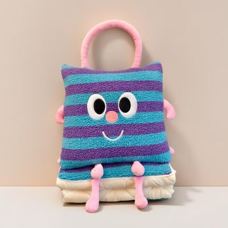 Dopamine 2-in-1 Pillow & Quilt: Cute Nap Blanket/Cushion for Car, Office, Sofa