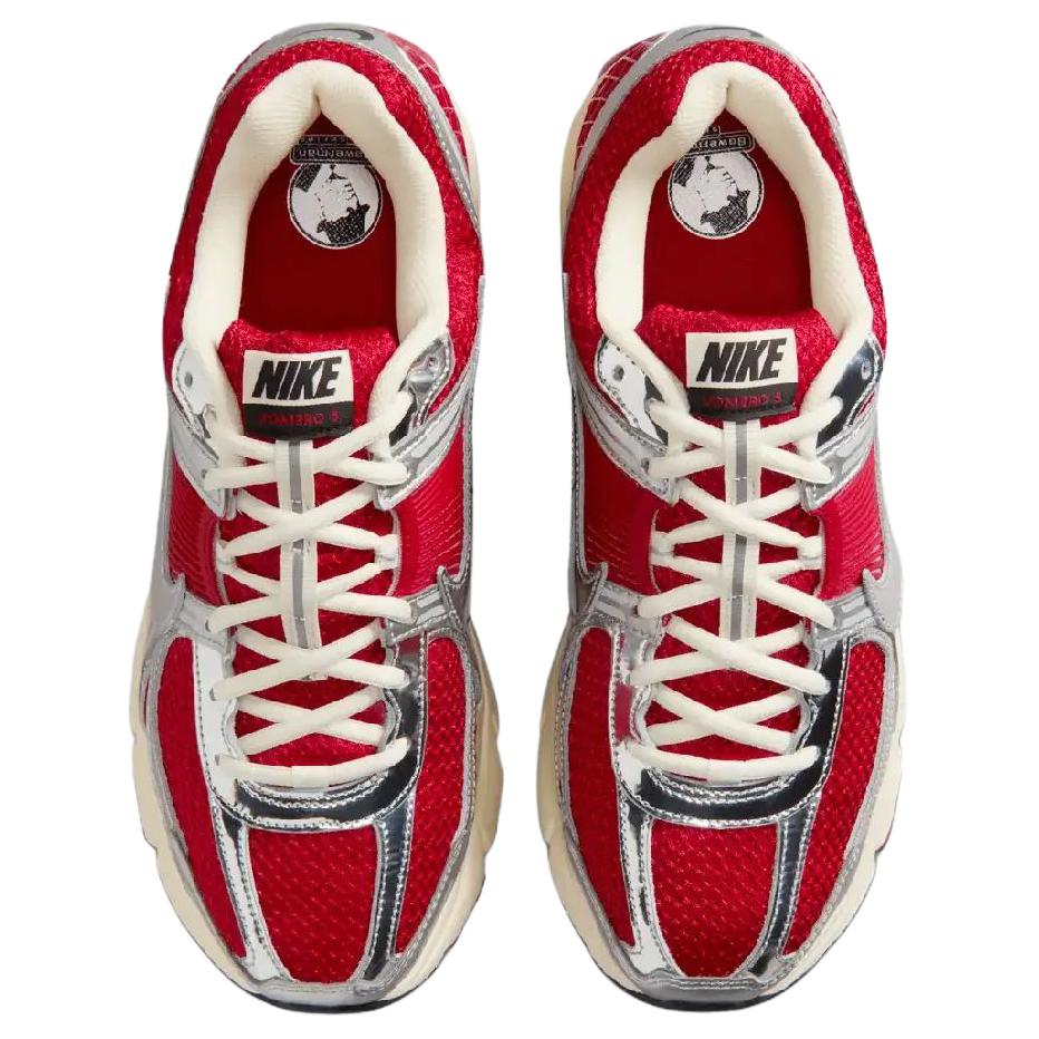 Nike Zoom Vomero 5 Gym Red Metallic Silver Coconut Milk Chrome IM3486-600