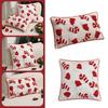 Pillowcase Soft Velvet Plushie Christmas Cushion Cover Exquisitely Embroidery Sofa Bed PIllow Case 1Piece