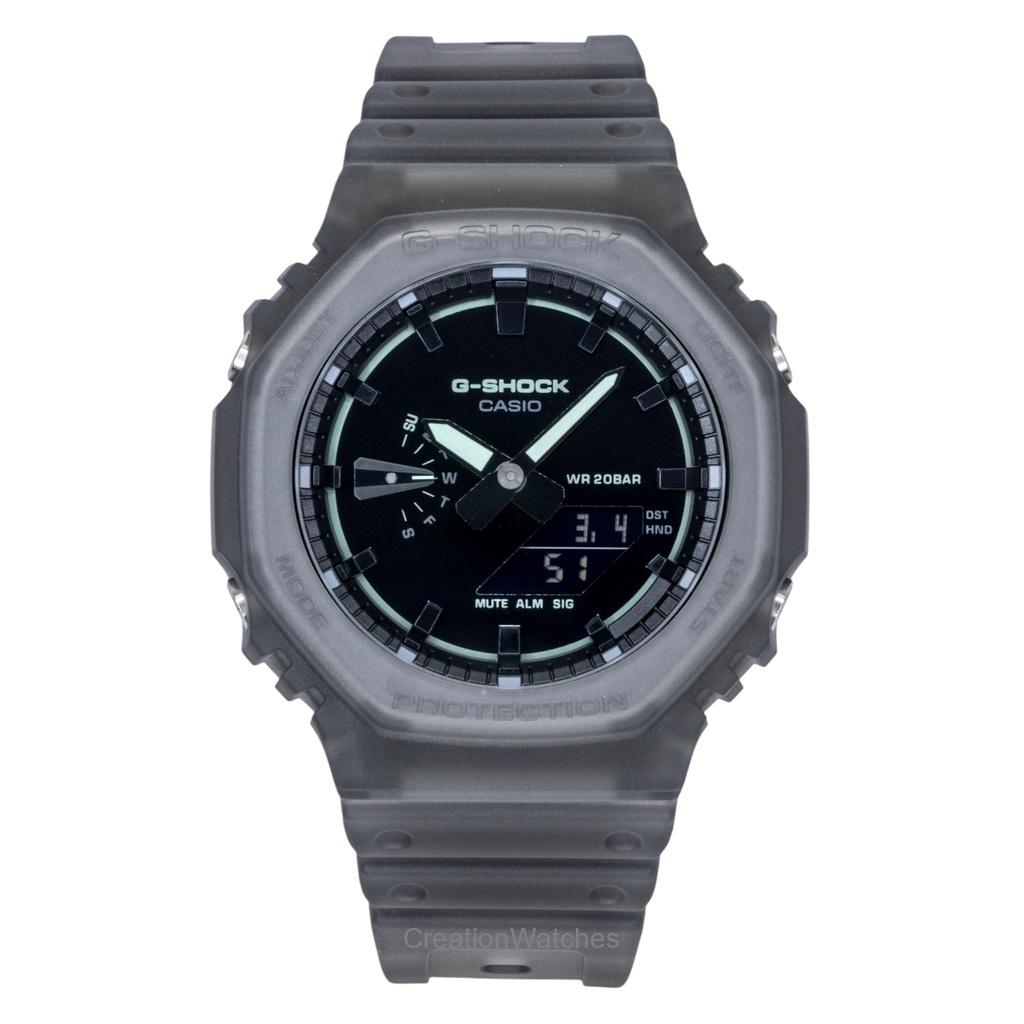 Casio G-Shock Analog Digital Resin Strap Black Dial Quartz GA-2100K-1A 200M Men s Watch чёрный