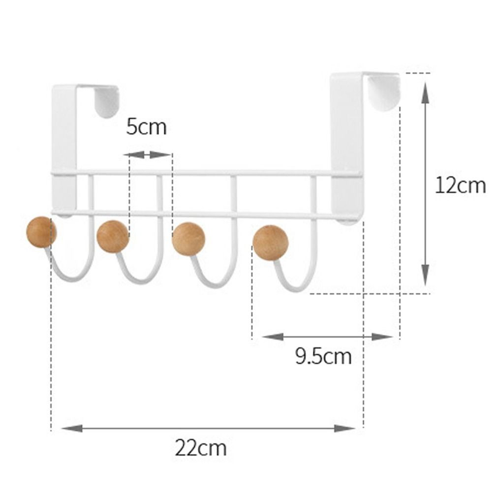 Iron Back Door Hooks White Door Towel Hanger Bathroom Accessories Door Hanger Rack  Home Storage