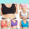 Women Pure Color Plus Size Ultra-thin Large Bra Sports Bra Full Cup Tops For Comfort