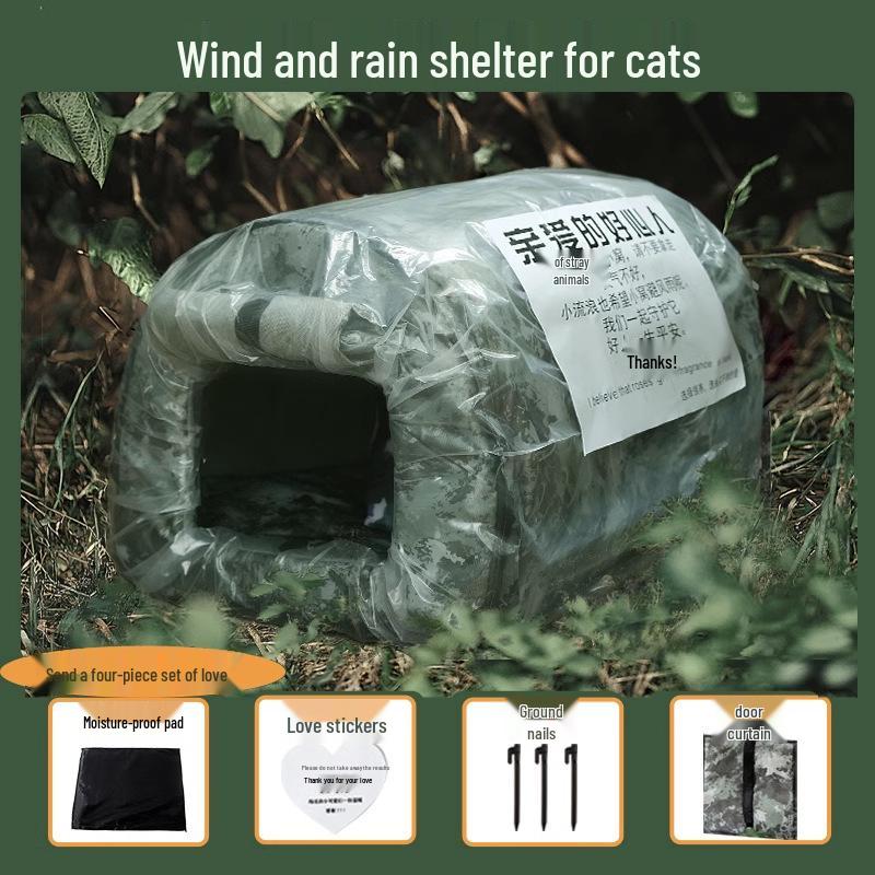 Fully Enclosed Waterproof Pet Nest for Dogs & Cats - Autumn/Winter