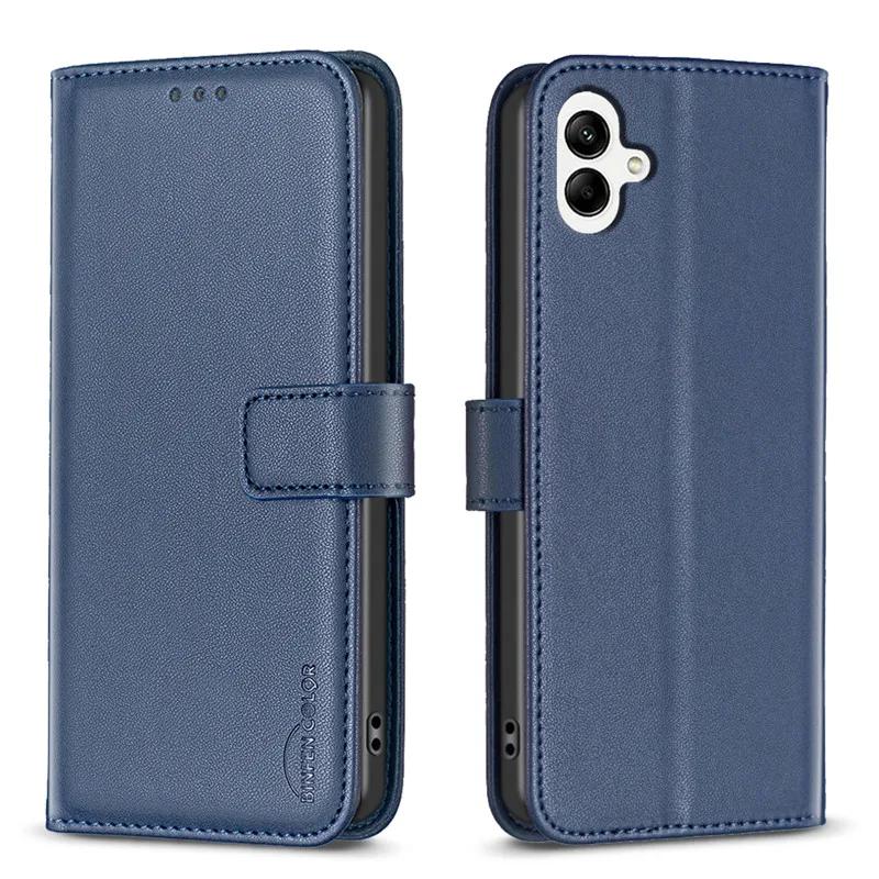 Portfel Etui Klapka na Dla Samsung Galaxy A05 Klasyczny Telefon Skórzane Etui Dla A05 A 05 SM-A055F A055 6.7" Etui Kieszeń na Karty Tylna Pokrywa