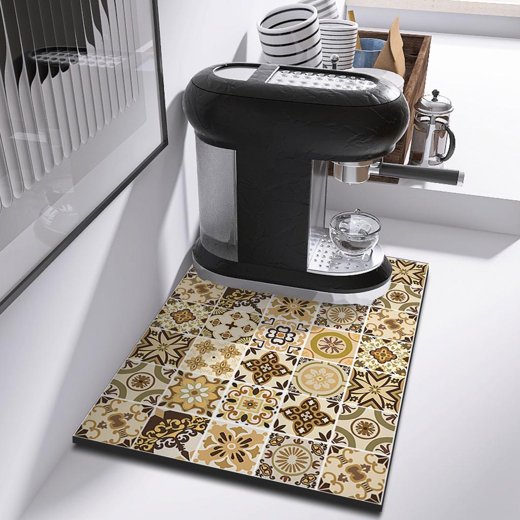 Kitchen Dish Drying Mats Absorbent Coffee Drain Pad Table Placemat Quick Dry Counter Top Rug Non-slip Draining Tableware