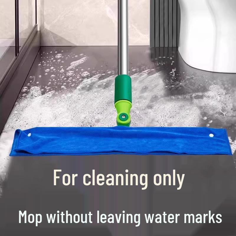 Magic Dual-Use Floor Mop with Perforated Absorbent Cloth and Scraper
