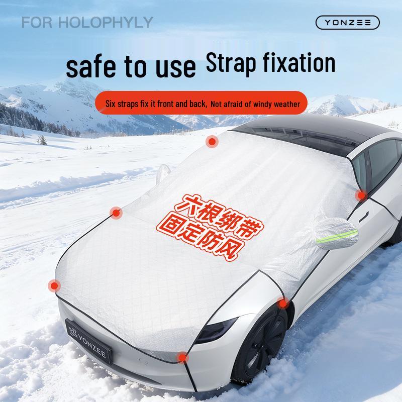 Tesla Model Y/3 Windshield Snow & Frost Cover, Winter Anti-freeze Protection