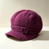 Middle-aged and elderly wool hat women's autumn and winter versatile mother grandma warm ear protection hat outdoor cold-proof velvet knitted hat