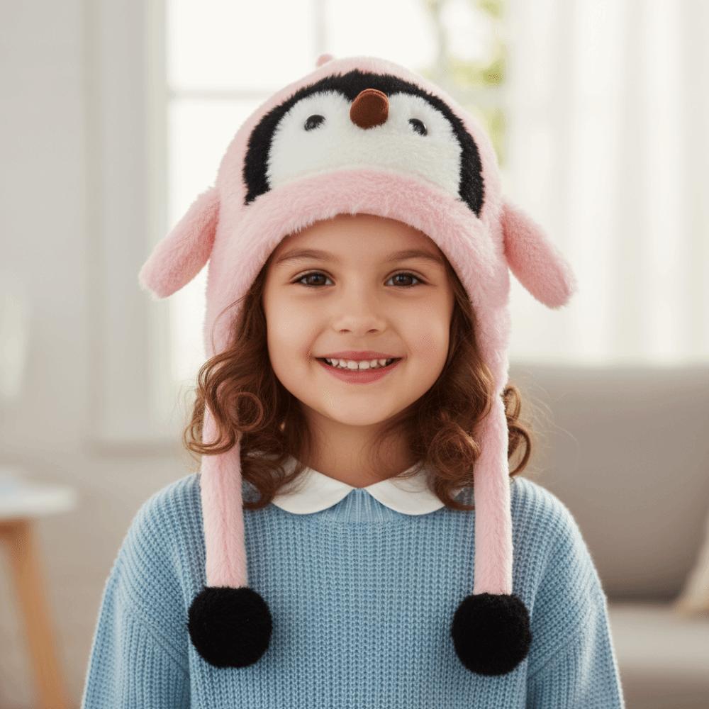 Niedliche Cartoon-Pullovermützen Kältefeste Ohrenschutzmütze Neue Sturmhaube Winter
