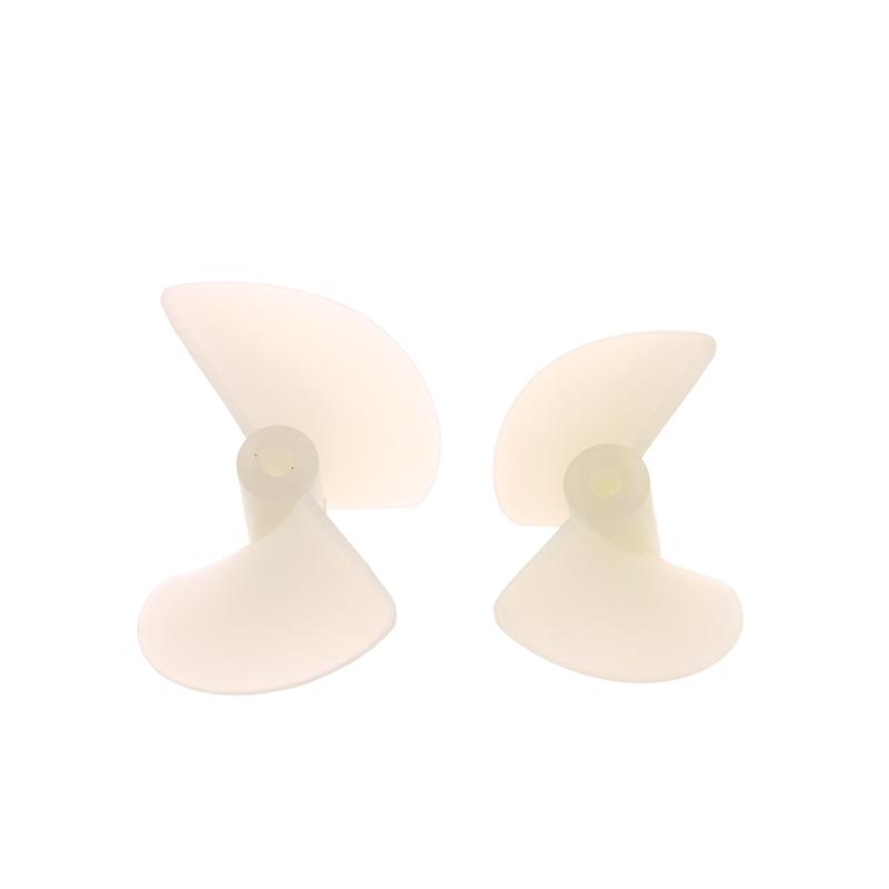 2 Pairs D22Mm/26Mm Cw/Ccw Electric Nylon Prop Screw Diy White Two Leaf Propellers For Rc Boats Models 2Mm Shaft