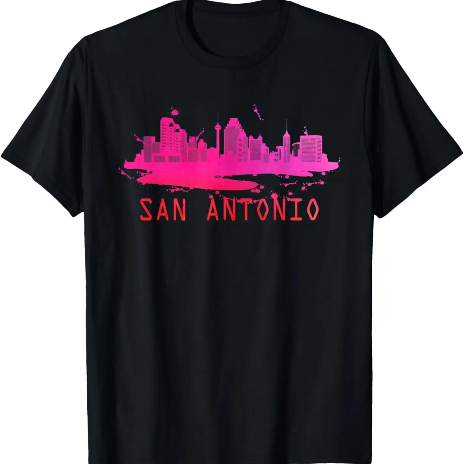 Modern San Antonio Cityscape - San Antonio Skyline T-Shirt S