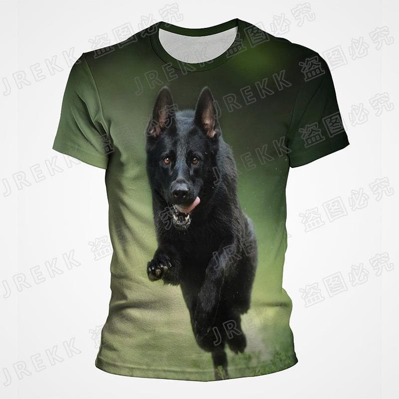 Ανδρική Μόδα 3D Τυπωμένο Ανδρικό T-Shirt Στρογγυλή Λαιμόκοψη Κοντομάνικο Μοντέρνο Street Wear