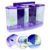 Multifunctional Acrylic Split Fish Tank Breed Box with LED Light Imitation Plant