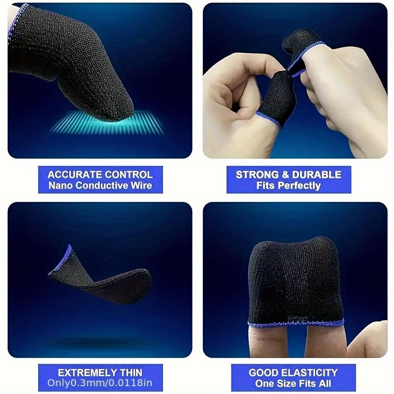 40 Pezzi Manicotti per Dita Guanti per Punta delle Dita Gioco Mobile Antiscivolo Touch Screen Traspiranti Gaming Punta delle Dita Touch Screen Sensibile Gaming