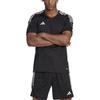 adidas T Shirts Men's Black V Neck Moderate Straight Fit HR4607