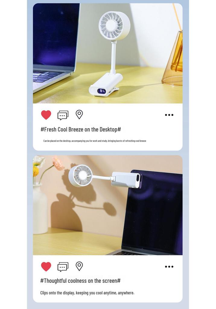 Portable 360° Clip-On Mini USB Fan for Outdoors and Umbrellas