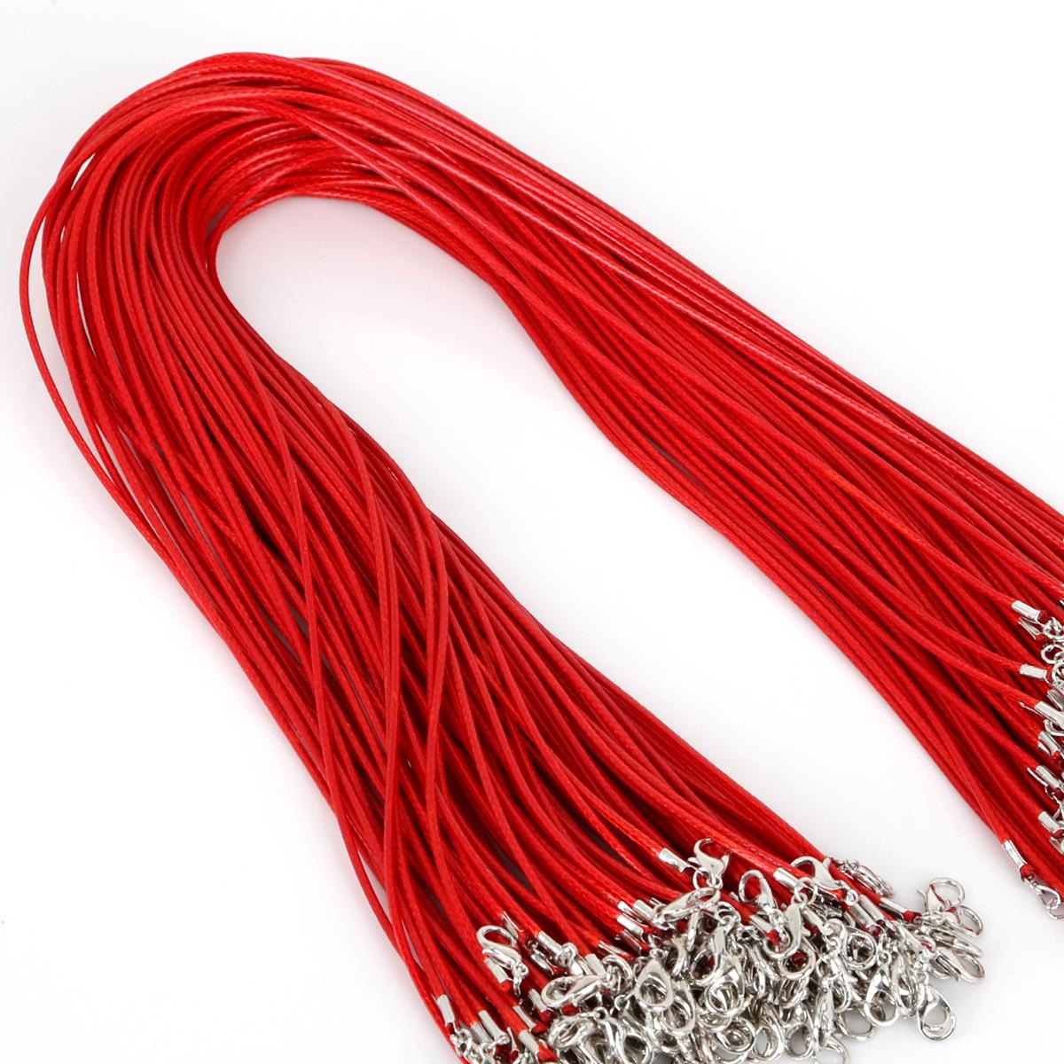 

Кожаный шнур из искусственной кожи, веревка-омар для ожерелья и подвески «сделай сам», подвески ручной работы, фурнитура 1.5mm x 45cm 10pcs красный