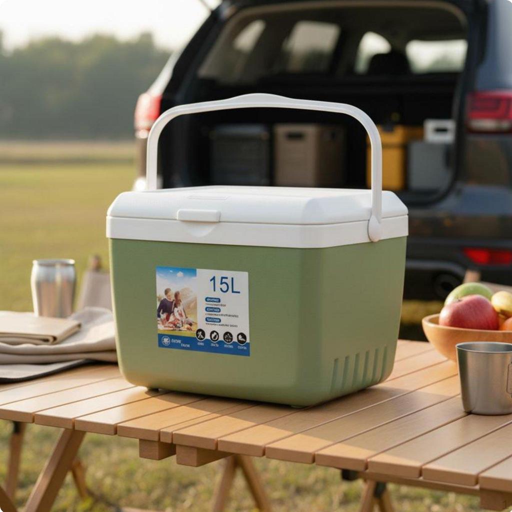 High Capacity Portable Cooler Hard Insulated Box Lunch
