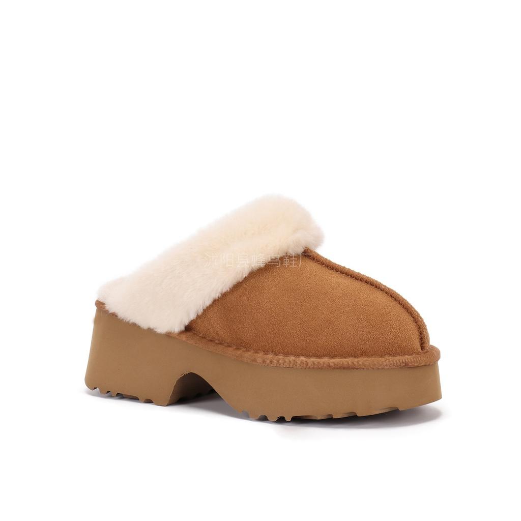 Snow Shoes Winter Shoes Platform Slippers Wear Fluffy Slippers Fluffy Tow Snow Boots