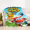 1pc Super Wings Outdoor Blanket Lightweight Flannel, Soft & Warm, All-Season Use for Sofa, Outdoor, Camping, Living Room025