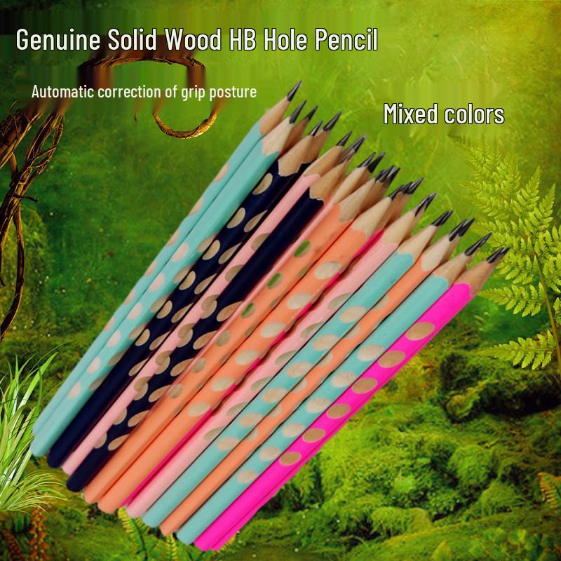Holey Triangle Pencil for First Graders – Non-Toxic, Lead-Free, HB & 2B, with Grip for Correct Posture; Ideal for Drawing and Writing for Kids.