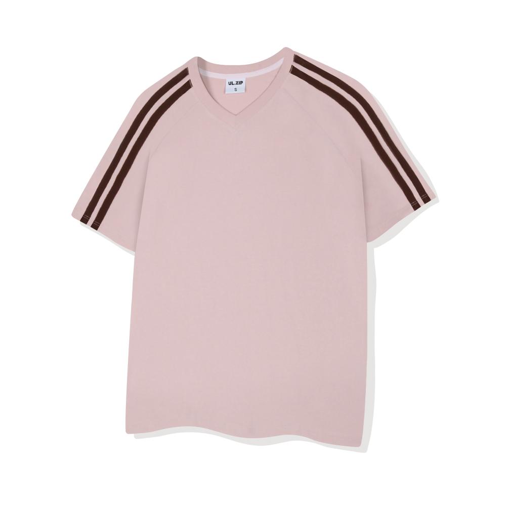 ULIFEZIP Ready Women Track V-Neck Short Sleeve T-Shirt 4 Colors [Ulzv_5601]