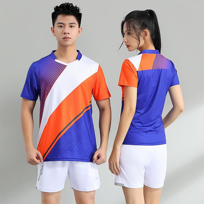 Men Women Badminton Sport T-Shirt Short Sleeve Quick Dry Athletic Wear Training Jersey